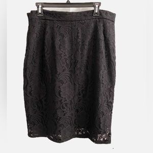 Chico’s Black Lace Skirt